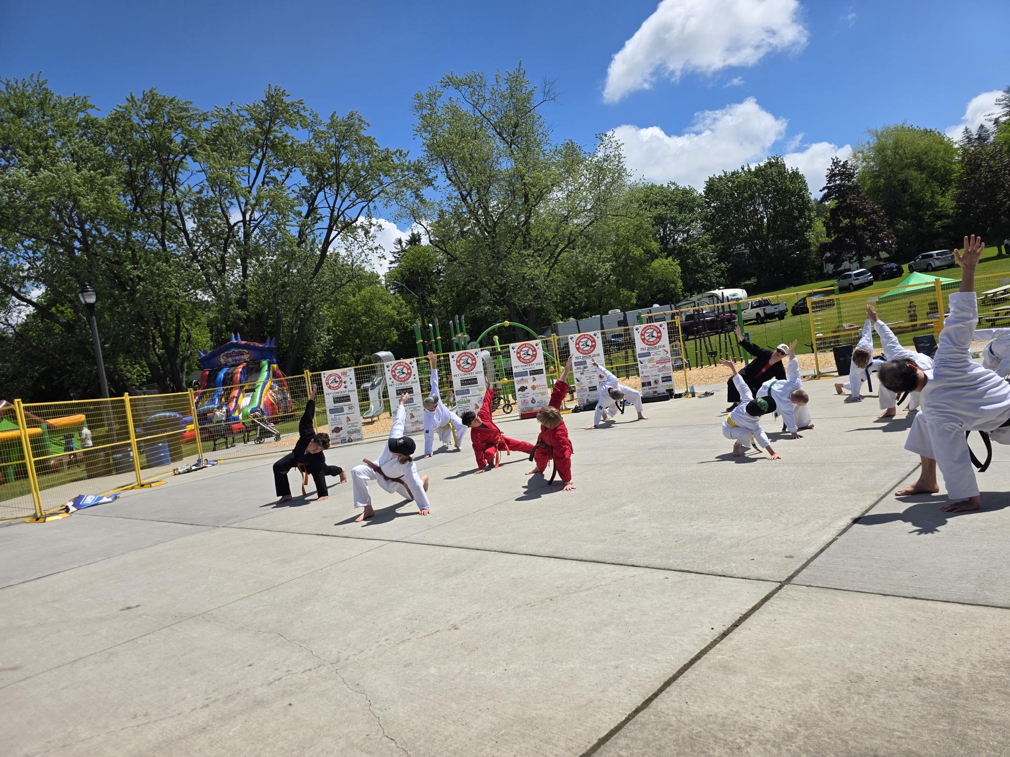 picture of students training